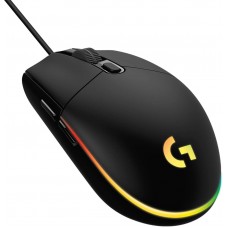 LOGITECH G203 LIGHTSYNC Gaming Mouse - BLACK - EMEA+RGB STRIP-WIRE