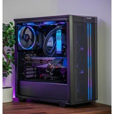 Gaming PC /Design PC with Intel i5-13600k 14 Core and RTX 3070 8GB and 32GB RGB RAM  in a splendid Bequiet Pure Base 500FX Gaming Case with 4 RGB Fans and Liquid Cooling  -BW103a
