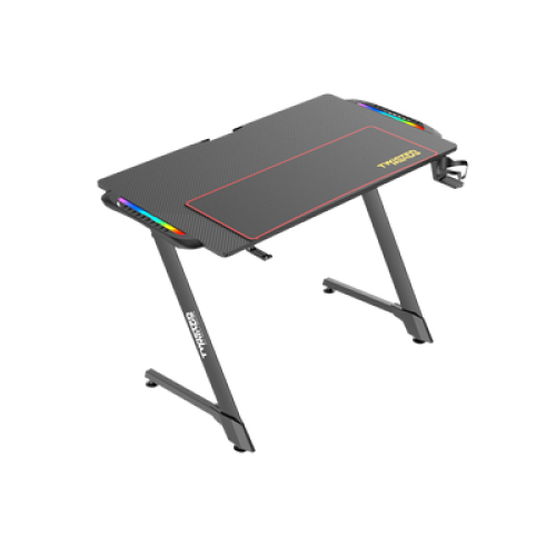 Twisted Minds Z Shaped Gaming Desk Carbon fiber texture -RGB 106cm