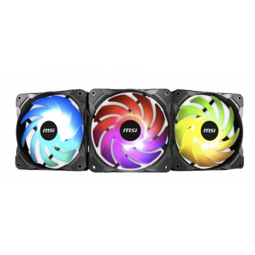 MSI MAX MAX F12A-3H ADD RGB Fans - 3Pack with Remote and controller