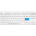 Ducky One 2 SF RGB Chery MX Blue SW - White Keyboard Arabic/English Keys