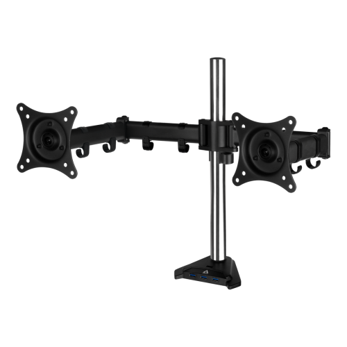 Arctic Z2 Pro Gen 3 (Matt black coating) - Dual Monitor Arm with SuperSpeed USB Hub