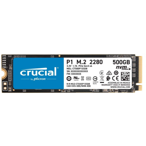 Crucial P1 500GB SSD M.2 NVME