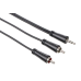 Hama - 122296 - Audio Cable, 3.5 mm jack plug - 2 RCA plugs, stereo, 3.0 m
