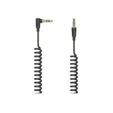 Hama - 205114 - "Flexi-Slim" Spiral Cable, 3.5 mm 90° Jack Plug - Plug, Stereo, 1.5 m