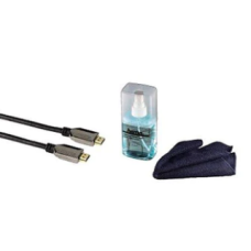 Hama - 56556 - HDTV Kit, High Speed HDMI™ Cable, Ethernet, 1.5 m, Clean. Gel, Clean. Cloth