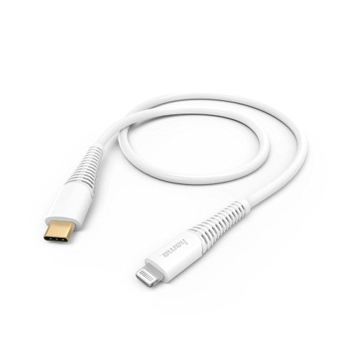 Hama - 183309 - Fast Charging/Data Cable, USB-C - Lightning, 1.5 m, white