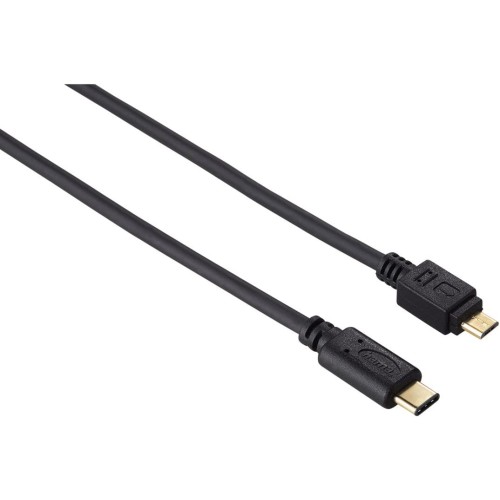 Hama - 135713 - USB-C Cable, USB 2.0, USB-C Plug – Micro-USB Plug, 480 Mbit/s, 0.75m