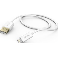 Hama - 173640 - USB-A To Lighting Charging/Data Cable, Lightning, 1.5 m, white