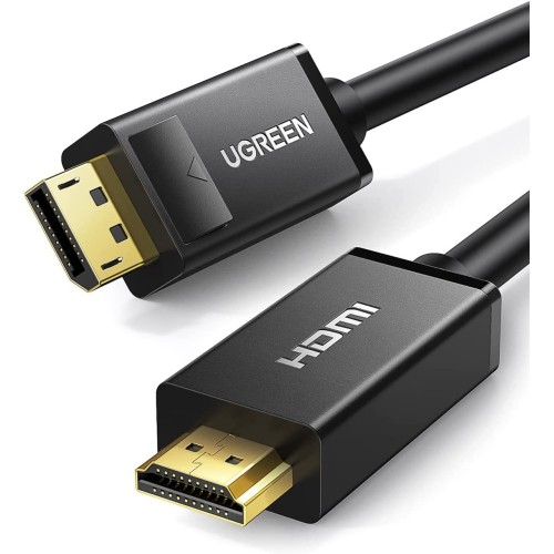 UGREEN DP MALE TO HDMI MALE CABLE 2M BLACK 10202