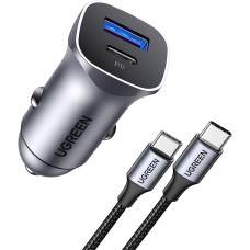 UGREEN A+C DUAL-PORT CAR CHARGER PD30W+SCP22.5W 40858