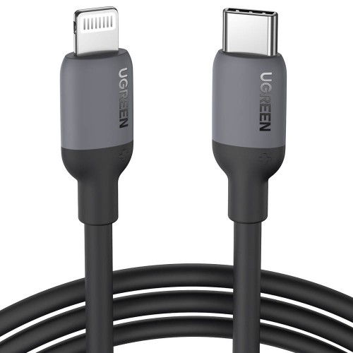 UGREEN USB-C TO LIGHTNING SILICONE CABLE 1M BLACK 20304