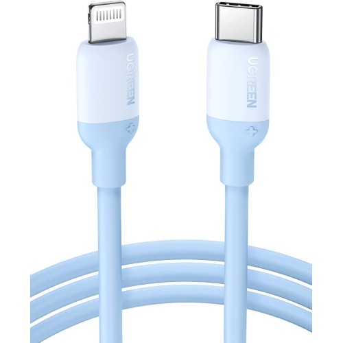 UGREEN USB-C TO LIGHTNING SILICONE CABLE 1M NAVY BLUE 20313