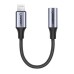 UGREEN LIGHTNING M/F ROUND CABLE ALUMINUM SHELL WITH BRAIDED 10CM BLACK 30756