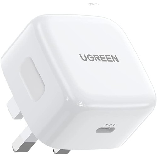 UGREEN 30W PD FAST CHARGER UK WHITE 70197