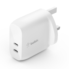Belkin 40W Dual USB-C PD Wall Charger (20W USB-C + 20W USB-C)