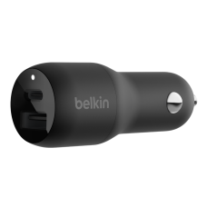 Belkin 37W Dual USB PD PPS Universal Car Charger (25W USB-C & 12W USB-A). 25W max power output for Samsung, and 20W max for iPhone 14/13 series