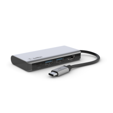 Belkin USB C Multiport Adapter 4in1. 2 x USB A 3.0 (5Gpbs), 1 x HDMI 4k, 1xUSB C 100w PD, Mac and Windows compatible