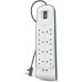 Belkin 8-outlet Surge Protection Strip with 2.4 Amp 2xUSB Charging, 2M Power Cord