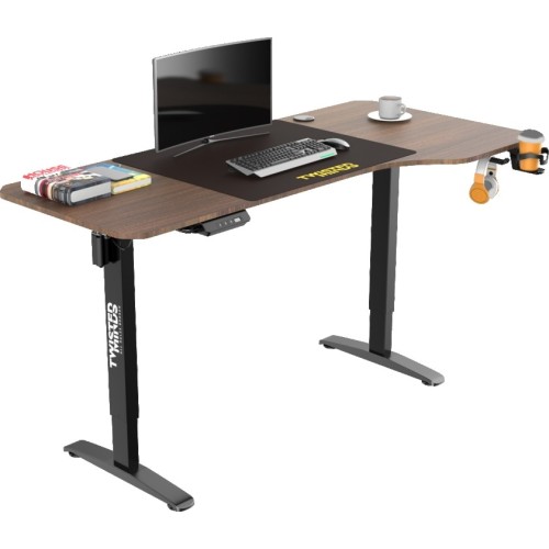 Twisted Minds T Shaped Gaming Desk Electric-height adjustable - Right