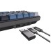 Royal Kludge RK 61 Plus Mini Black Mechanical Keyboard - Skycyan Switch - Wired, Bluetooth, Wireless 2.4G Wireless - Arabic English