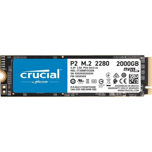 CRUCIAL P2 2TB SSD M.2 NVME