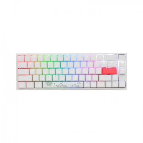Ducky One 2 SF RGB Chery MX Speed SW - White Keyboard English/Arabic Keys